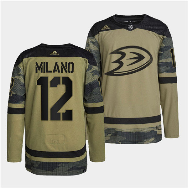 Sonny Milano Anaheim Ducks camo Camo jersey