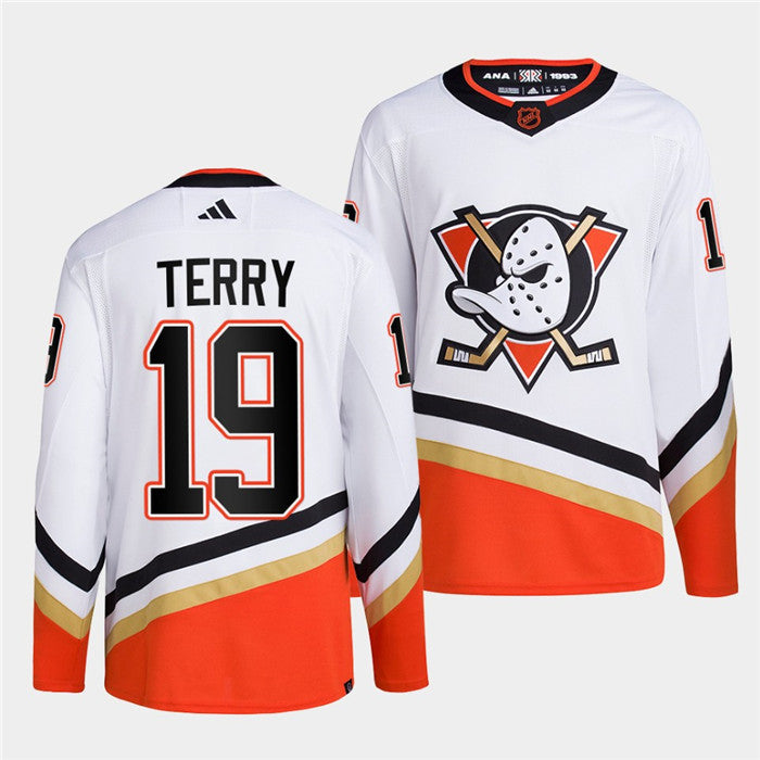 Troy Terry Anaheim Ducks white Reverse Retro jersey
