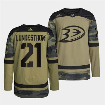 Isac Lundestrom Anaheim Ducks camo Camo jersey