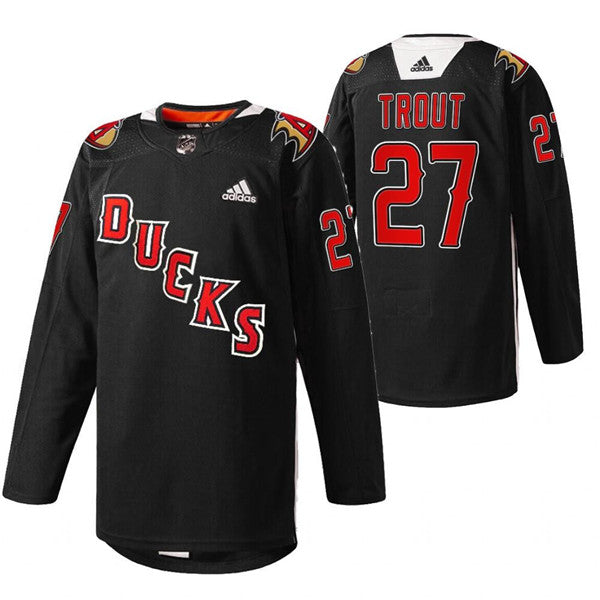 Mike Trout Anaheim Ducks black jersey