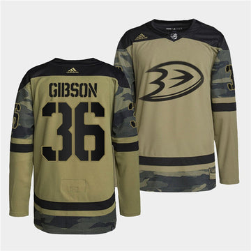 John Gibson Anaheim Ducks camo Camo jersey