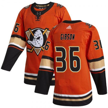 John Gibson Anaheim Ducks orange jersey
