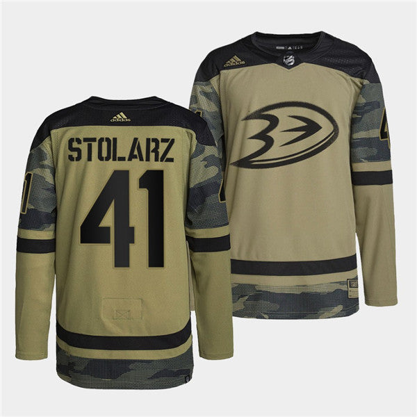 Anthony Stolarz Anaheim Ducks camo Camo jersey