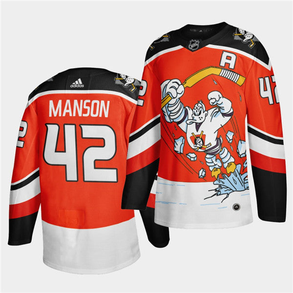 Josh Manson Anaheim Ducks orange Reverse Retro jersey