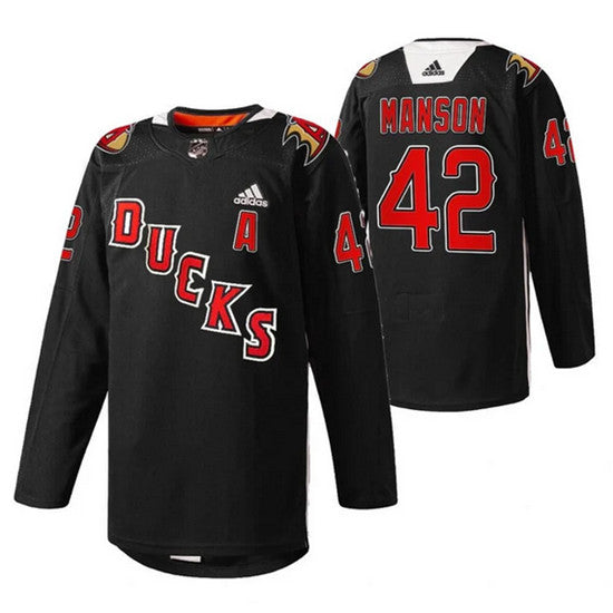 Josh Manson Anaheim Ducks black jersey