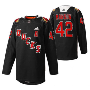 Josh Manson Anaheim Ducks black jersey