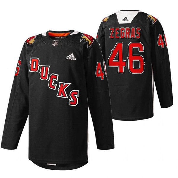 Trevor Zegras Anaheim Ducks black jersey