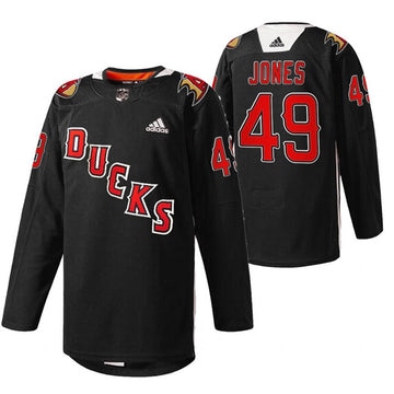 Max Jones Anaheim Ducks black jersey