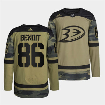 Simon Benoit Anaheim Ducks camo Camo jersey