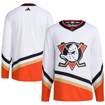 Custom Anaheim Ducks white Reverse Retro jersey