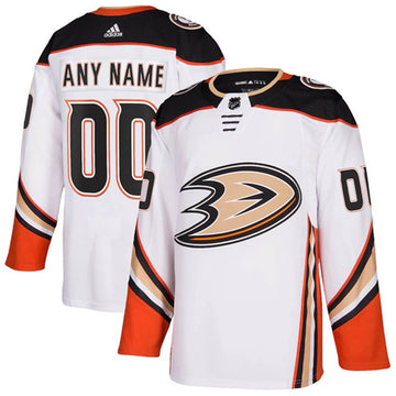 Custom Anaheim Ducks white jersey
