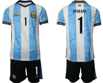 Armani Argentina National Team white-blue Home jersey
