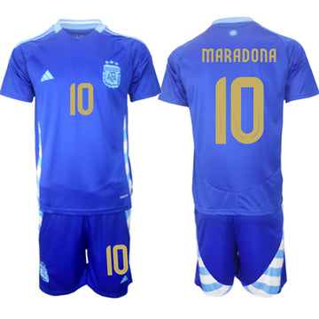 Diego Maradona Argentina National Team blue Away jersey