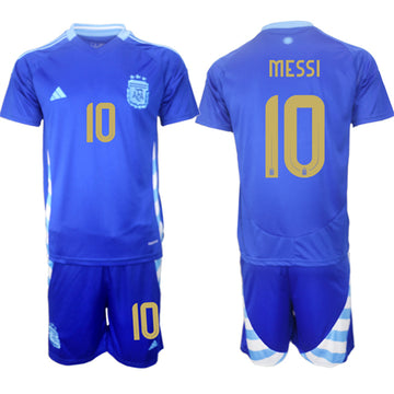 Lionel Messi Argentina National Team blue Away jersey