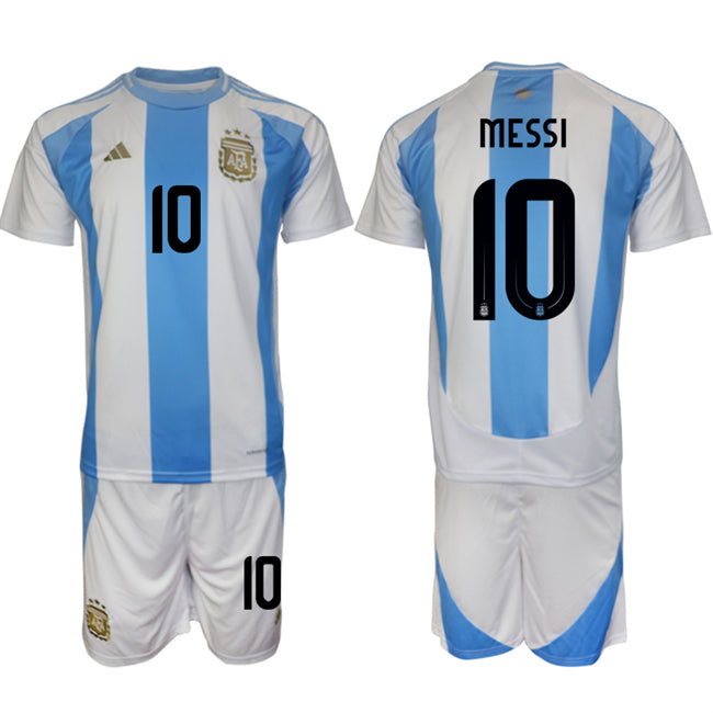 Messi Argentina National Team white-blue Home jersey
