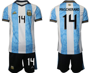 Mascherado Argentina National Team white-blue Home jersey