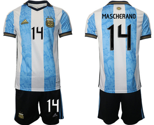 Mascherado Argentina National Team white-blue Home jersey