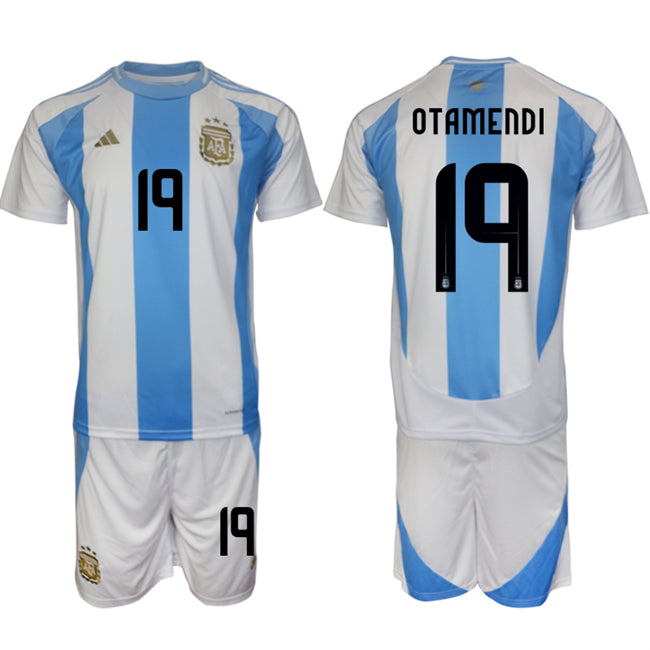 Nicolas Otamendi Argentina National Team white-blue Home jersey