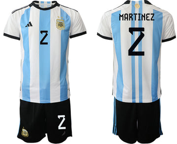Martinez Argentina National Team white-blue Home jersey