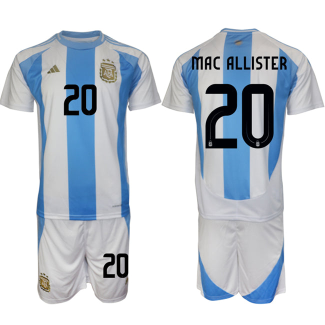 Alexis Mac Allister Argentina National Team white-blue Home jersey