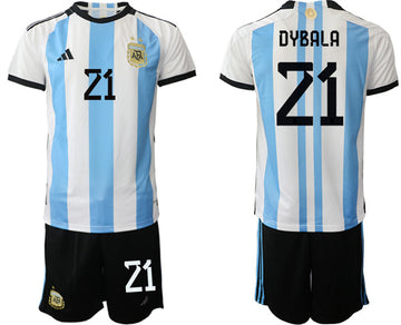 Dybala Argentina National Team white-blue Home jersey