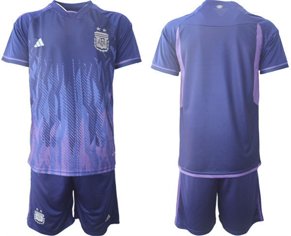 Blank Messi Argentina National Team purple Away jersey