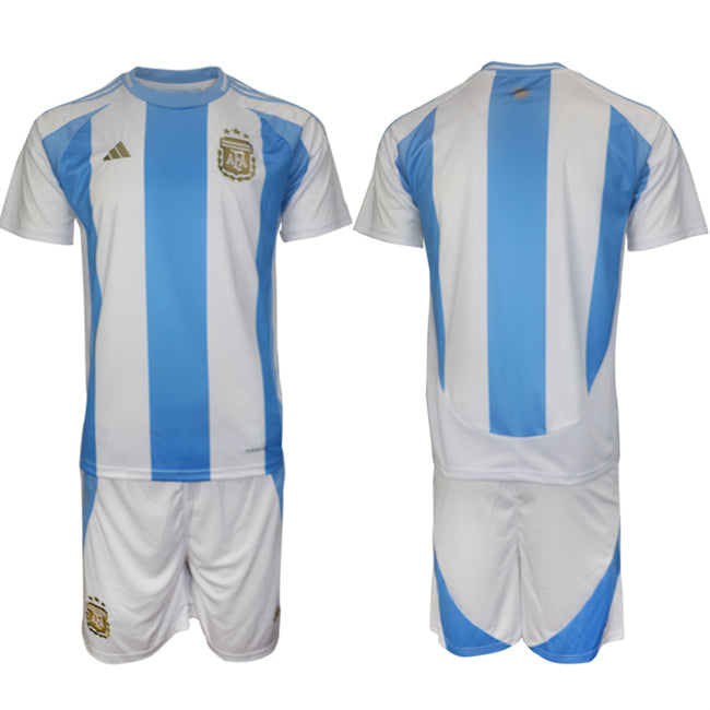 Custom Argentina National Team white-blue Home jersey