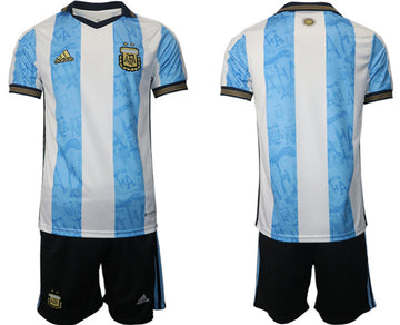 Custom Argentina National Team white-blue Home jersey