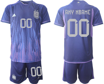 Custom Argentina National Team purple Away jersey