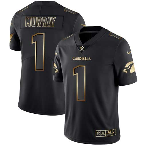 Arizona Cardinals #1 Kyler Murray 2019 Black Gold Edition Jersey
