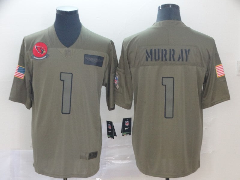 Arizona Cardinals #1 Kyler Murray 2019 Camo Salute To Service Jersey