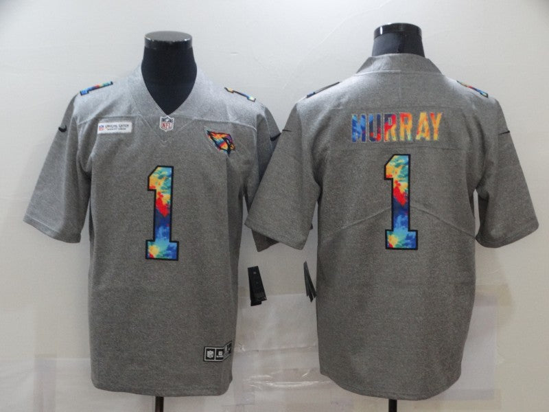 Arizona Cardinals #1 Kyler Murray 2020 Grey Crucial Catch Jersey