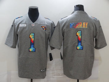 Arizona Cardinals #1 Kyler Murray 2020 Grey Crucial Catch Jersey