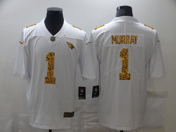 Arizona Cardinals #1 Kyler Murray 2020 White Leopard Print Fashion Jersey