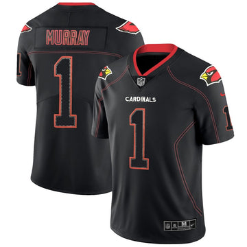 Arizona Cardinals #1 Kyler Murray Black Lights Out Jersey