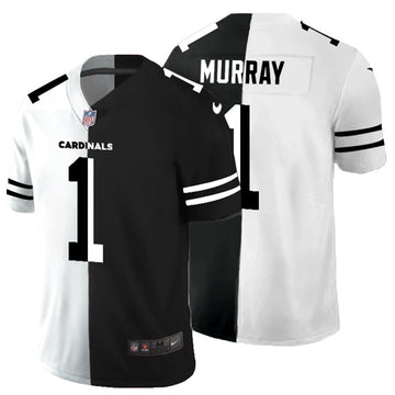 Arizona Cardinals #1 Kyler Murray Black White Split 2020 Jersey