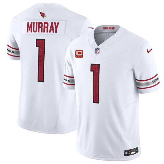 Arizona Cardinals #1 Kyler Murray White 2023 FUSE With 4-Star C Patch FUSE Jersey