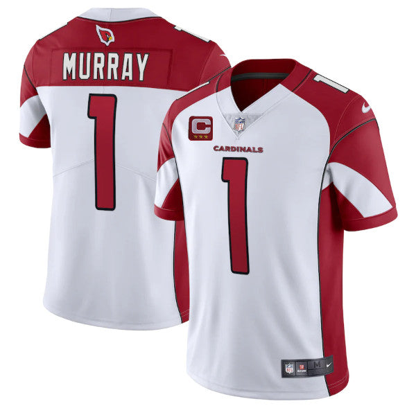 Arizona Cardinals #1 Kyler Murray White 3-Star C Patch Jersey