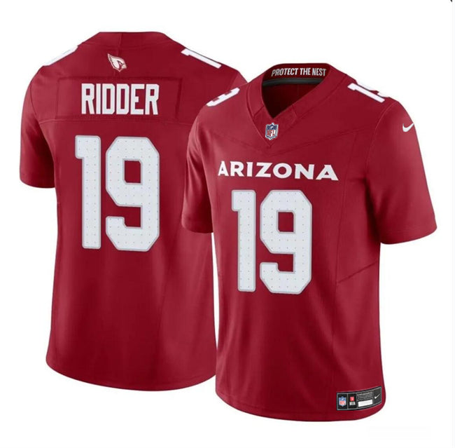 Desmond Ridder Arizona Cardinals red FUSE jersey