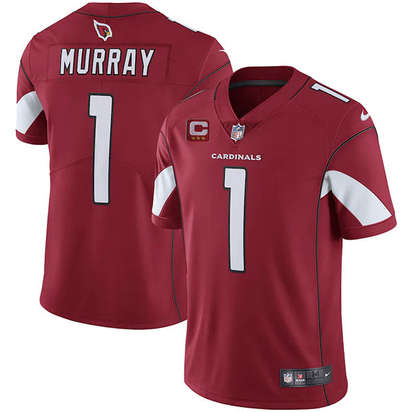 Arizona Cardinals 2022 #1 Kyler Murray Red With 3-star C Patch Jersey