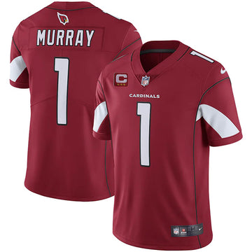 Arizona Cardinals 2022 #1 Kyler Murray Red With 3-star C Patch Jersey