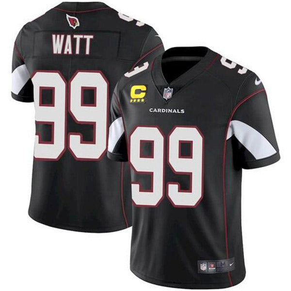Arizona Cardinals 2022 #99 JJ Watt Black With 4-star C Patch Jersey