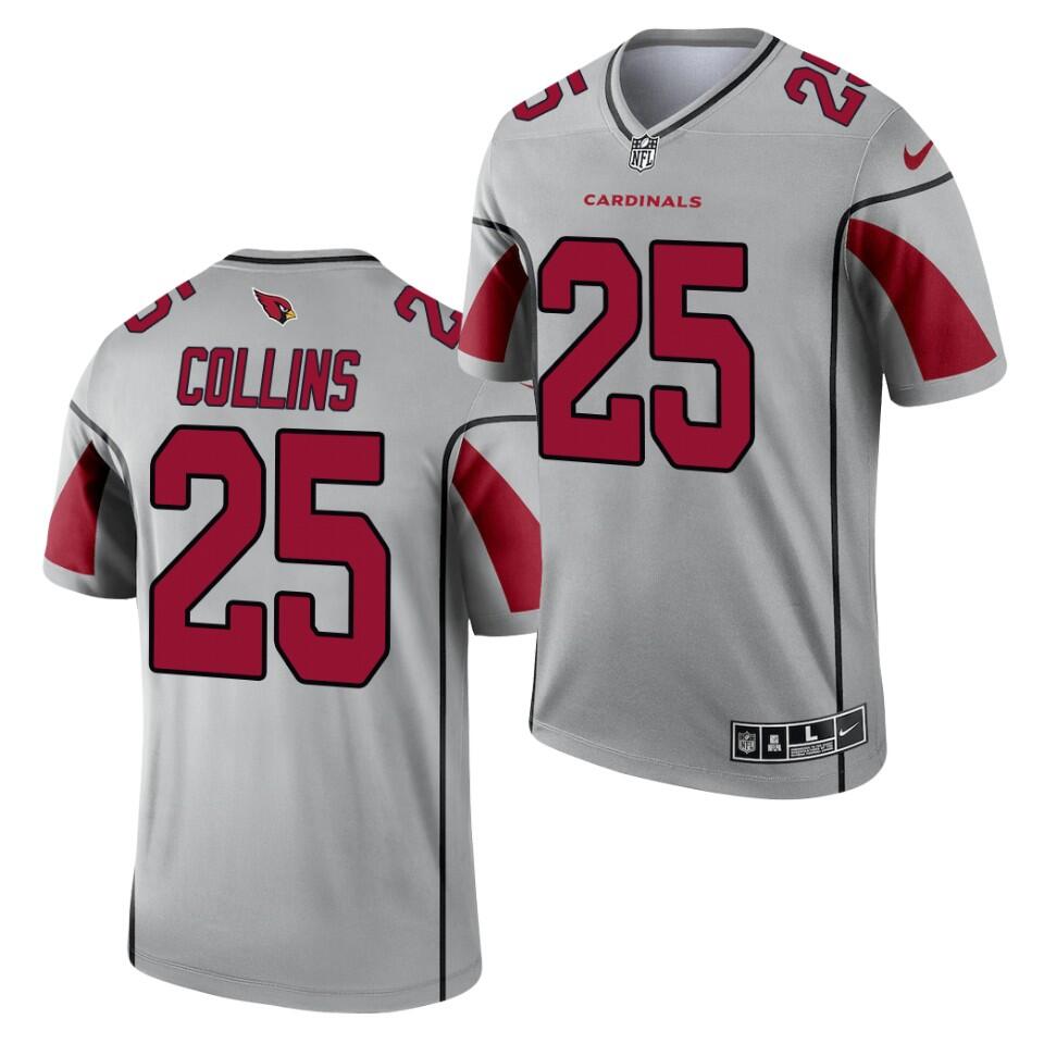 Arizona Cardinals #25 Zaven Collins Silver 2021 Inverted Legend Jersey