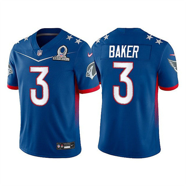 Arizona Cardinals #3 Budda Baker 2022 Royal Pro Bowl Jersey