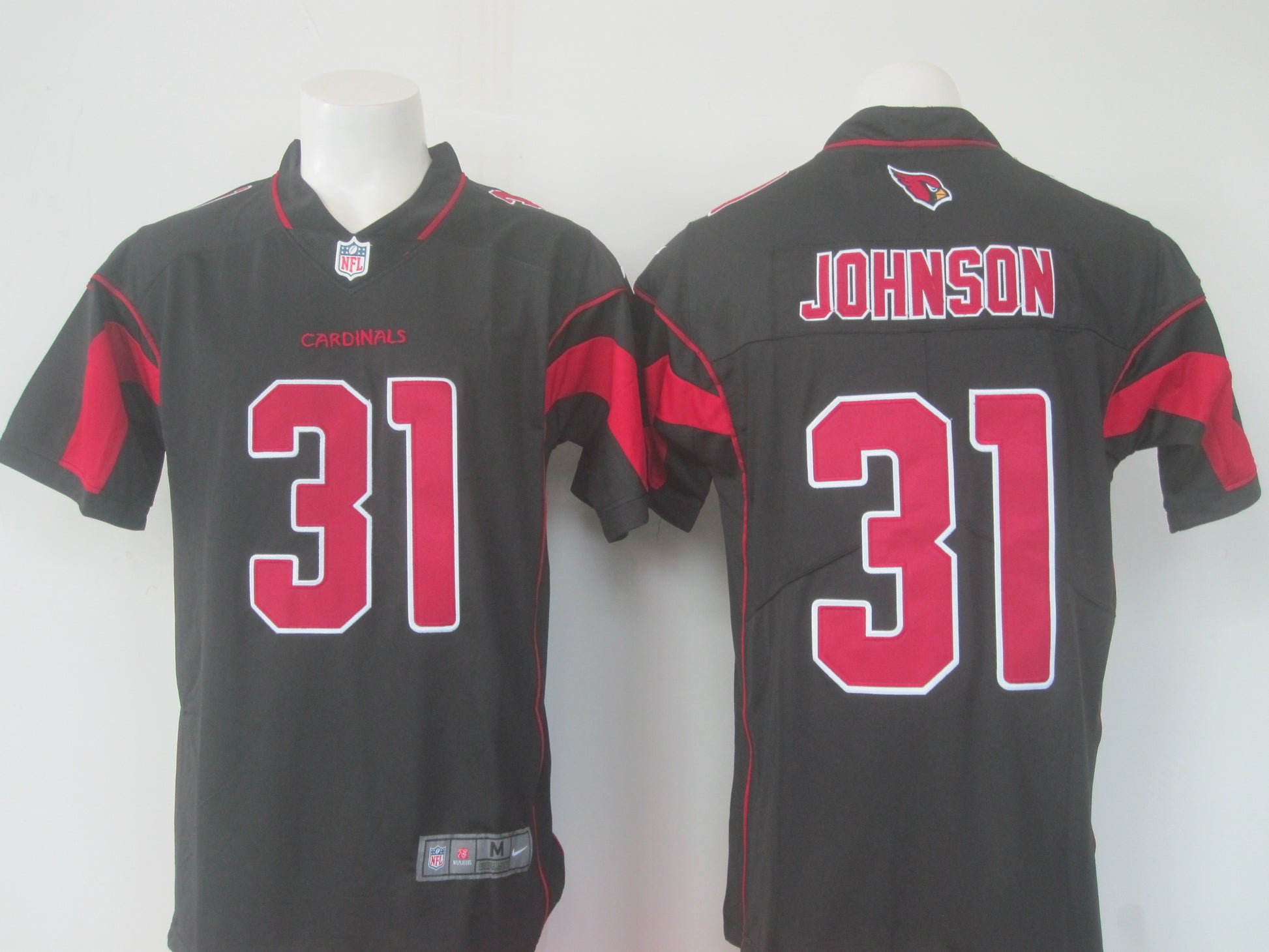 Arizona Cardinals #31 David Johnson Black Rush Jersey