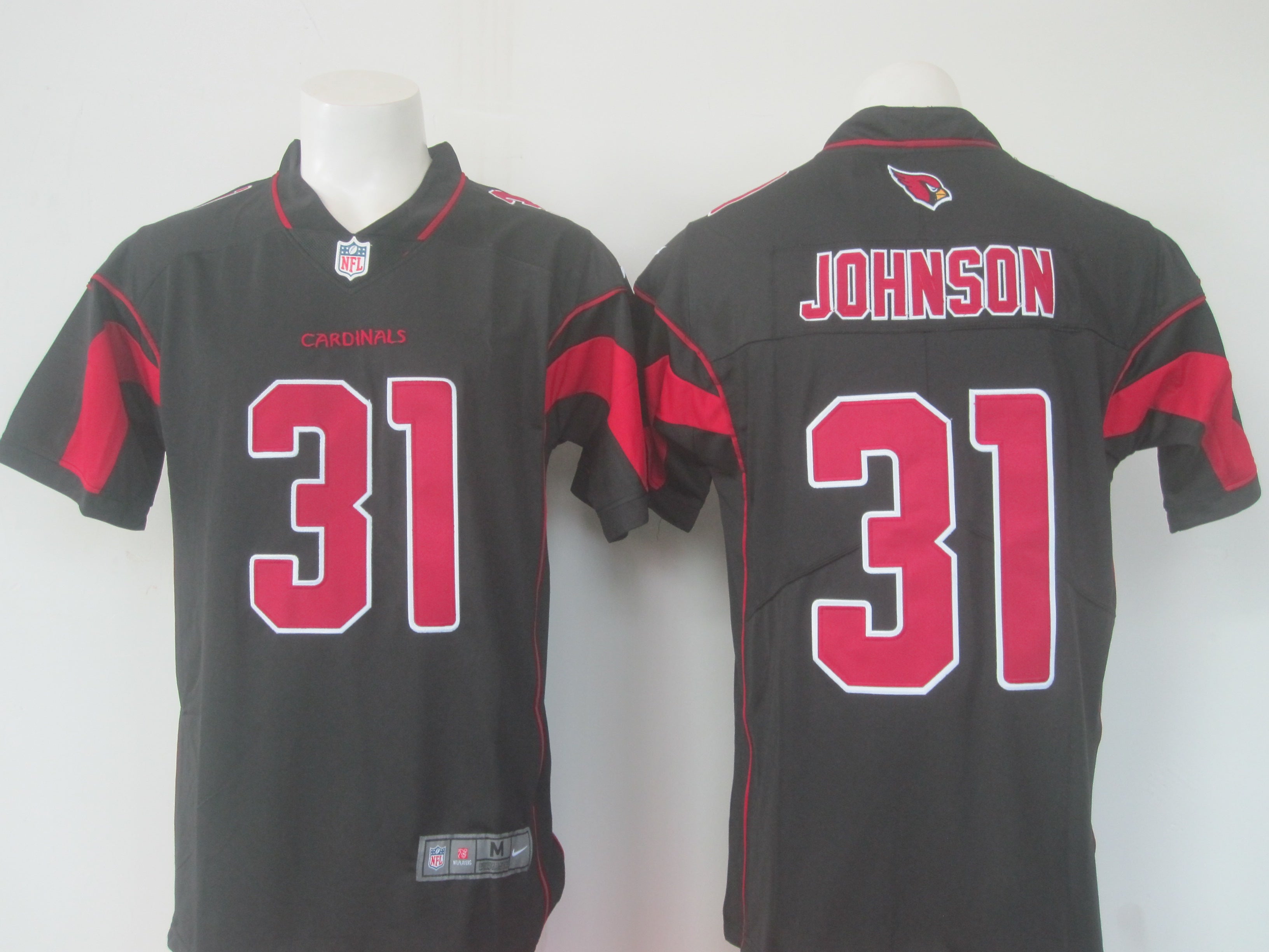 Arizona Cardinals #31 David Johnson Black Rush Jersey