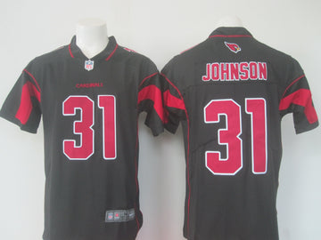 Arizona Cardinals #31 David Johnson Black Rush Jersey