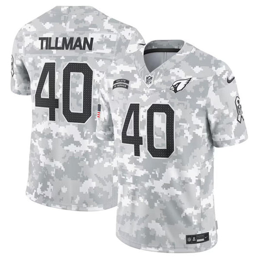 Arizona Cardinals #40 Pat Tillman Arctic Camo 2024 FUSE Salute to Service Jersey