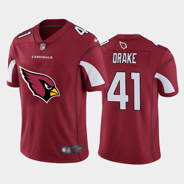 Arizona Cardinals #41 Kenyan Drake Red 2020 Team Big Logo Jersey