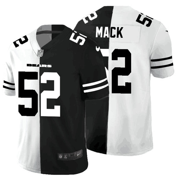 Arizona Cardinals #52 Khalil Mack Black White Split 2020 Jersey